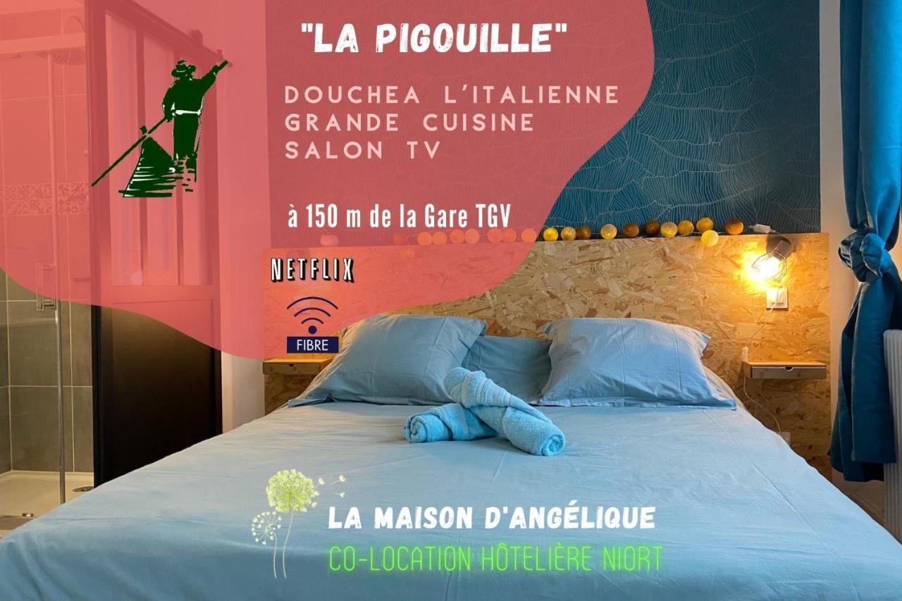 La Maison D'Angelique - Colocation Hoteliere A 150M Gare Tgv- Grande Cuisine Equipee & Salon - Fibre - Netflix Niort Eksteriør bilde